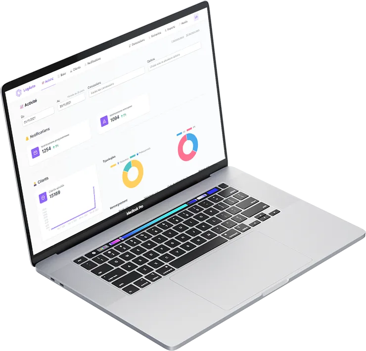 Tableau de bord LogAuto : suivi de l’activité, des notifications et des clients